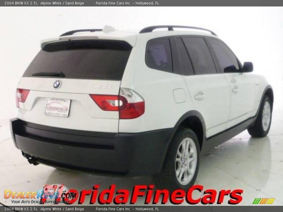 2004 BMW X3 2.5i Alpine White / Sand Beige Photo #2