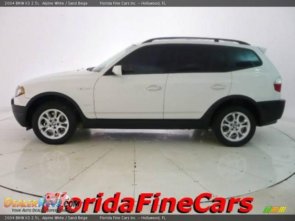 2004 BMW X3 2.5i Alpine White / Sand Beige Photo #3