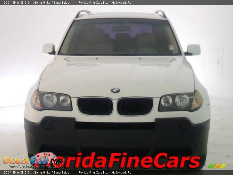 2004 BMW X3 2.5i Alpine White / Sand Beige Photo #5