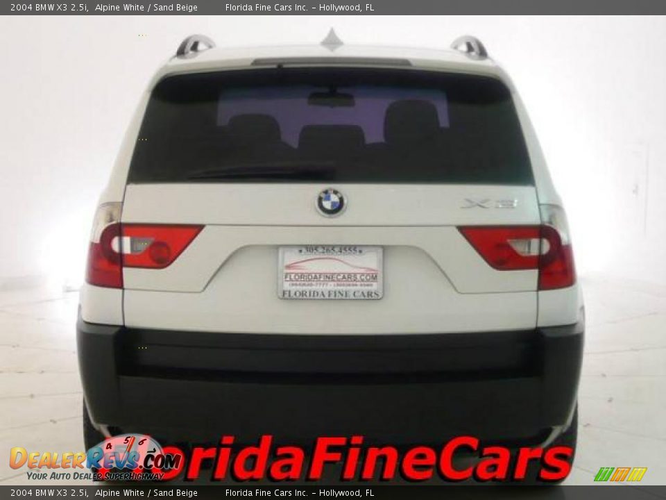 2004 BMW X3 2.5i Alpine White / Sand Beige Photo #6
