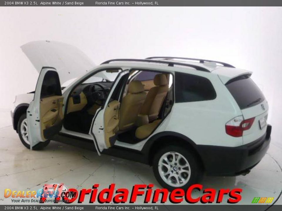 2004 BMW X3 2.5i Alpine White / Sand Beige Photo #8