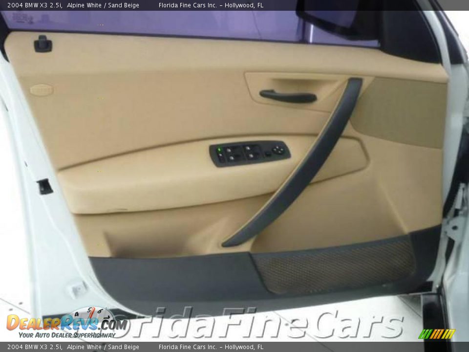 2004 BMW X3 2.5i Alpine White / Sand Beige Photo #11