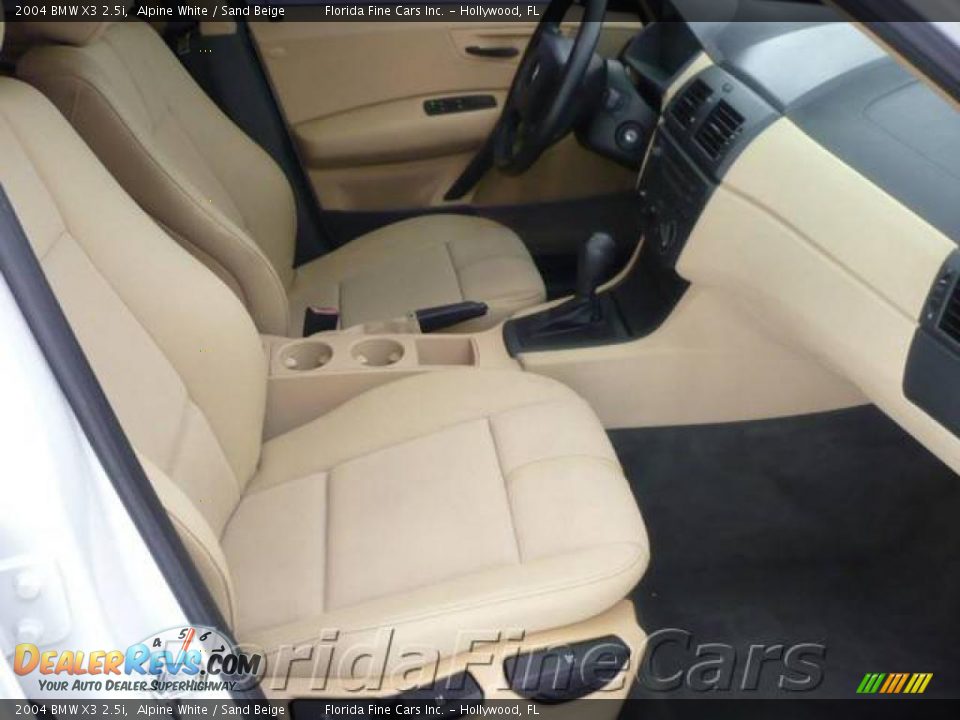 2004 BMW X3 2.5i Alpine White / Sand Beige Photo #13
