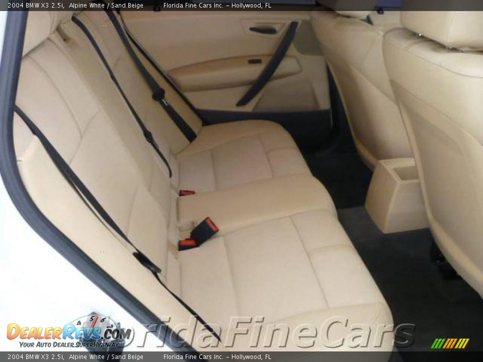 2004 BMW X3 2.5i Alpine White / Sand Beige Photo #14