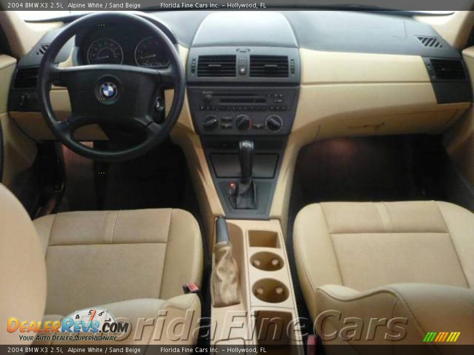 2004 BMW X3 2.5i Alpine White / Sand Beige Photo #16