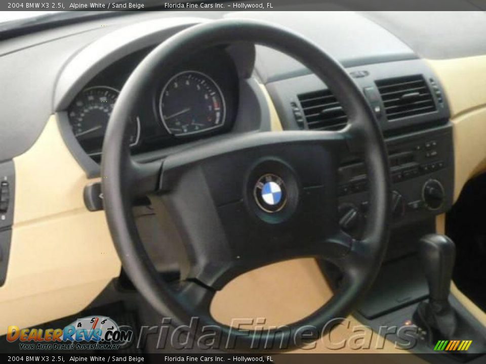 2004 BMW X3 2.5i Alpine White / Sand Beige Photo #17