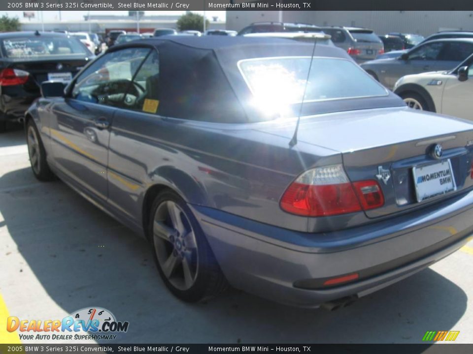 2005 BMW 3 Series 325i Convertible Steel Blue Metallic / Grey Photo #4