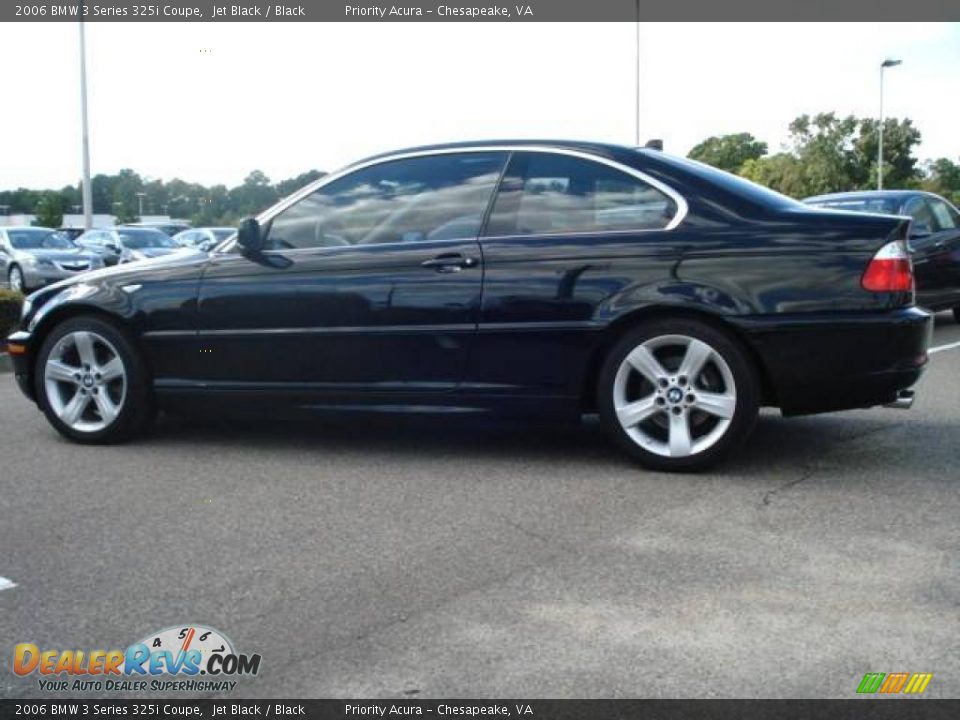 2006 BMW 3 Series 325i Coupe Jet Black / Black Photo #3
