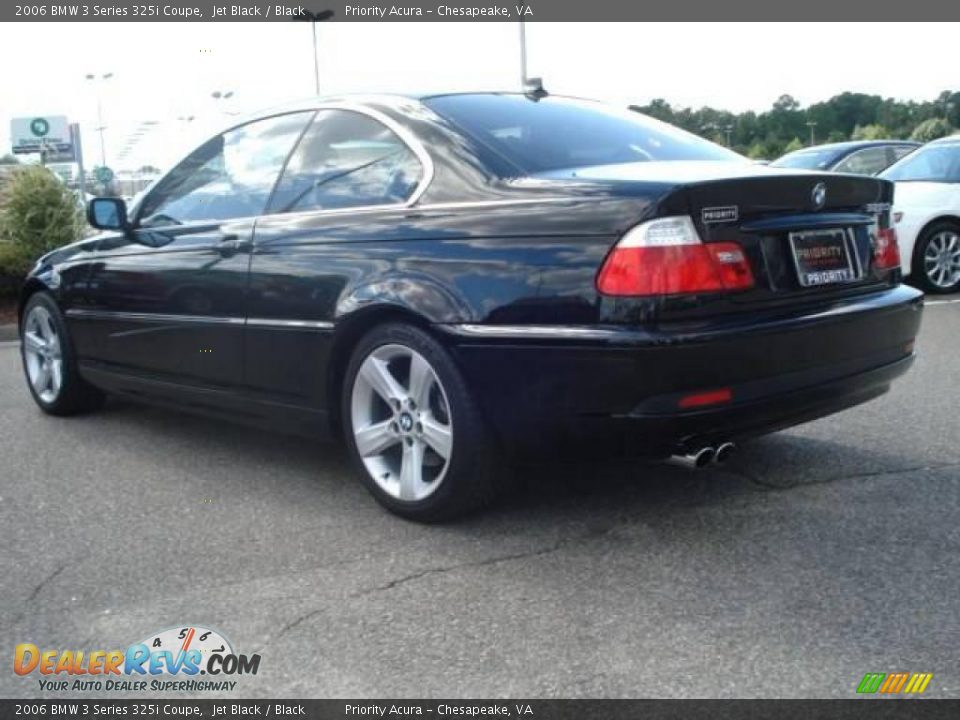 2006 BMW 3 Series 325i Coupe Jet Black / Black Photo #4
