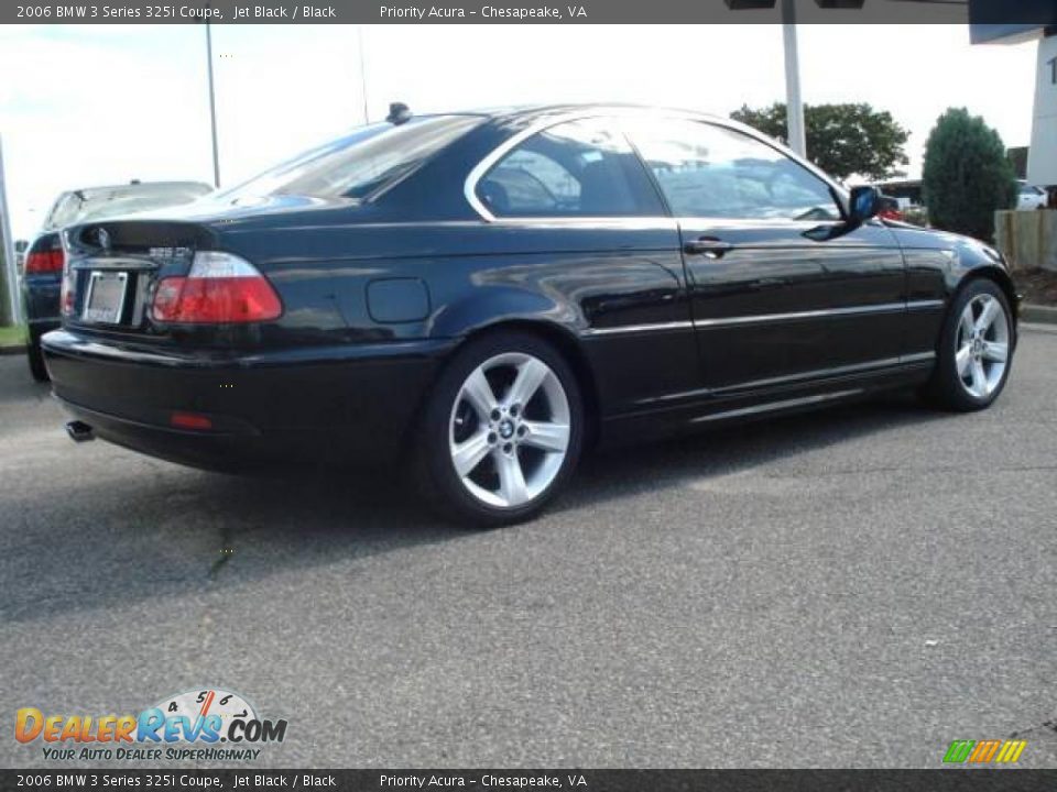 2006 BMW 3 Series 325i Coupe Jet Black / Black Photo #5