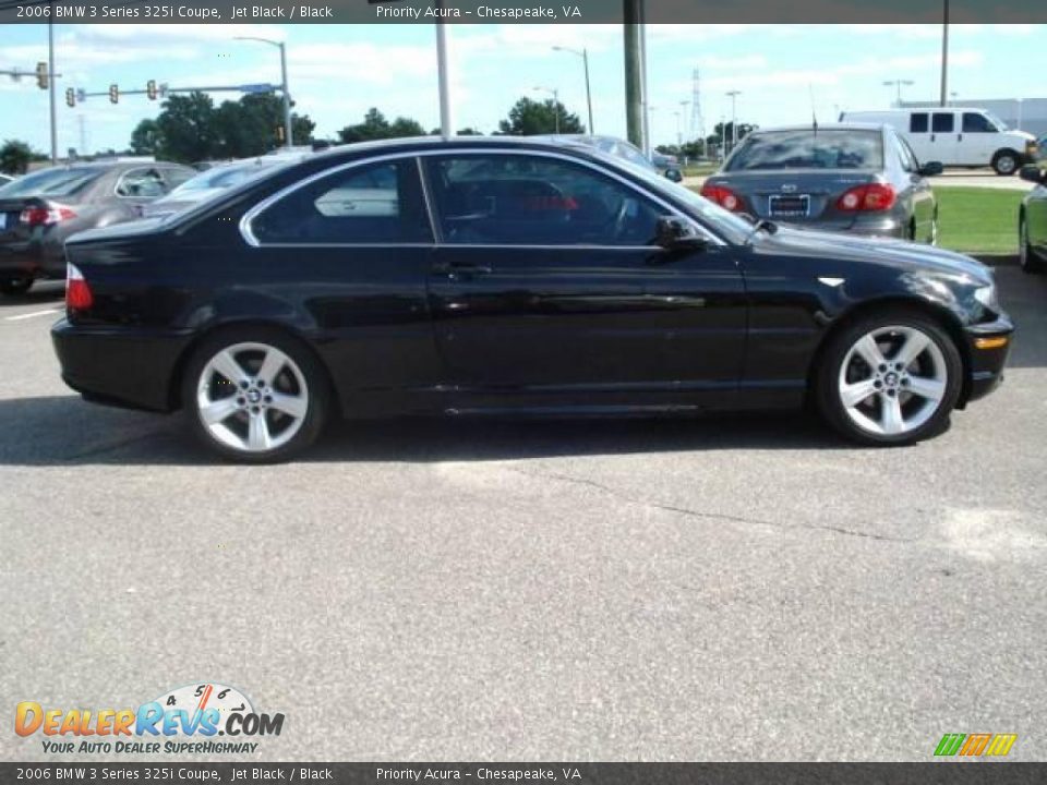 2006 BMW 3 Series 325i Coupe Jet Black / Black Photo #6
