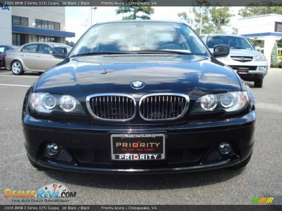 2006 BMW 3 Series 325i Coupe Jet Black / Black Photo #8