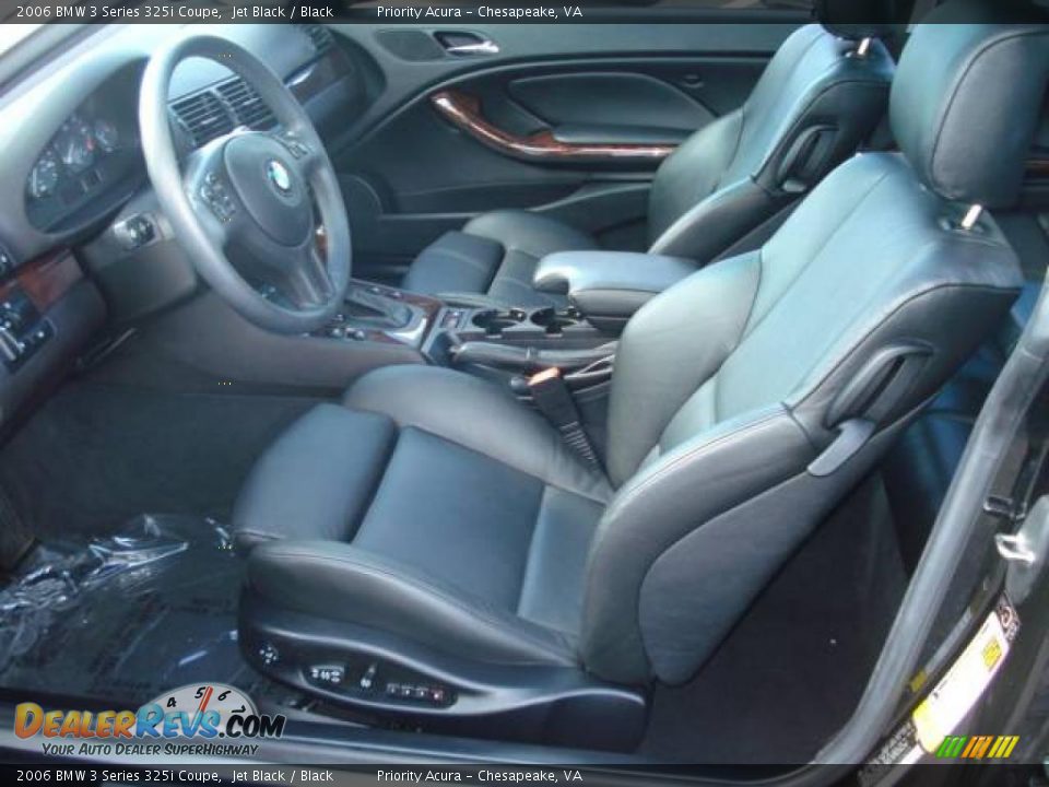 2006 BMW 3 Series 325i Coupe Jet Black / Black Photo #9