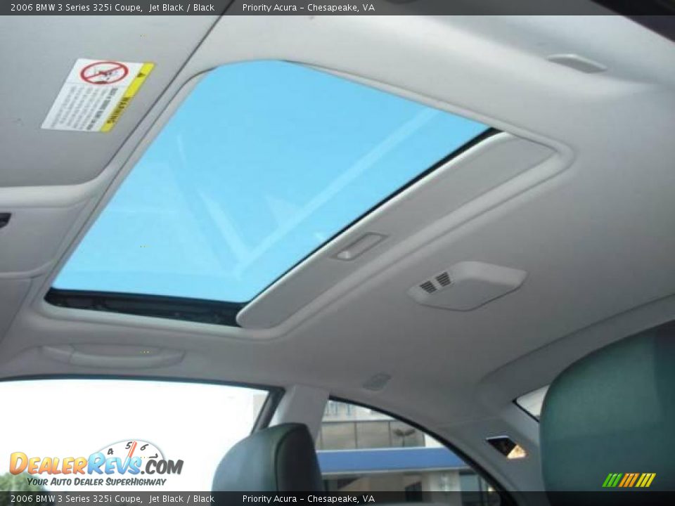 2006 BMW 3 Series 325i Coupe Jet Black / Black Photo #12