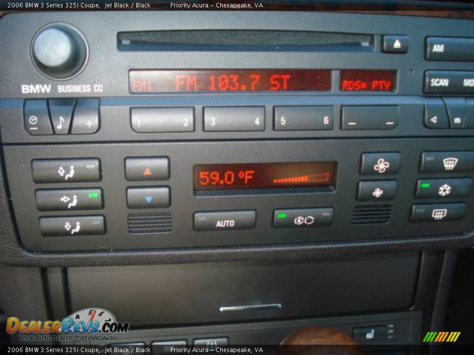 2006 BMW 3 Series 325i Coupe Jet Black / Black Photo #14