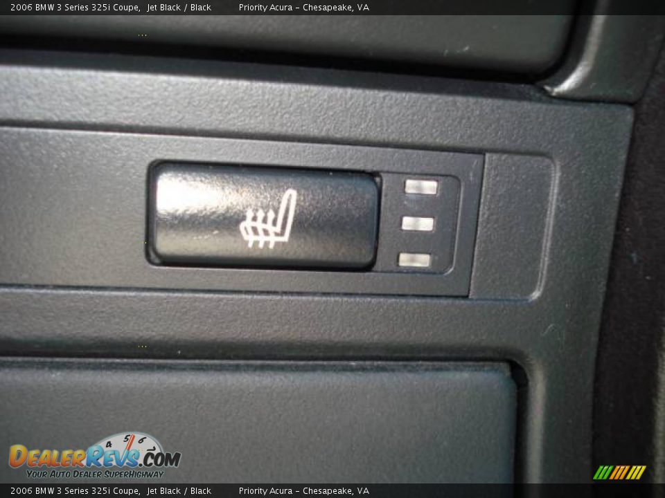 2006 BMW 3 Series 325i Coupe Jet Black / Black Photo #15