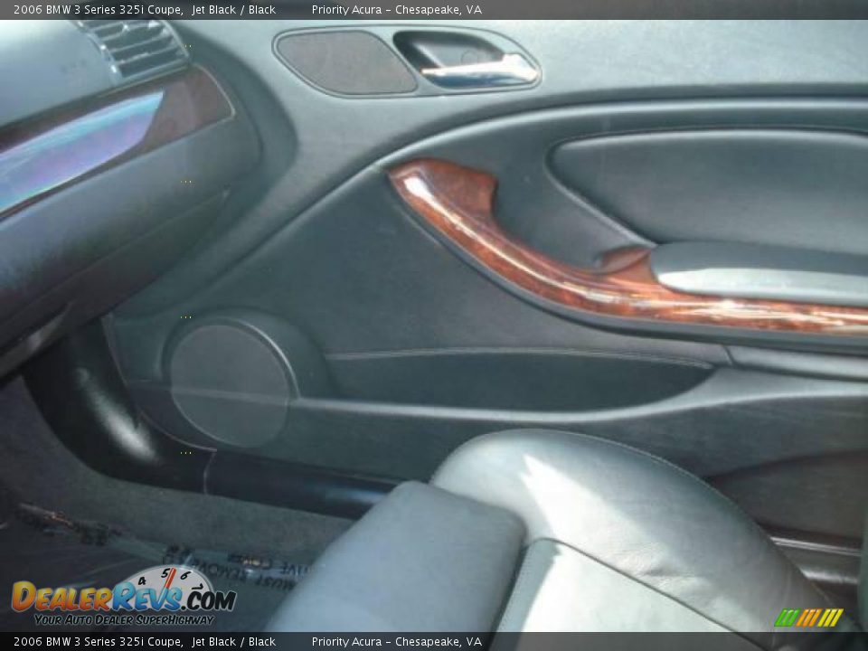 2006 BMW 3 Series 325i Coupe Jet Black / Black Photo #17