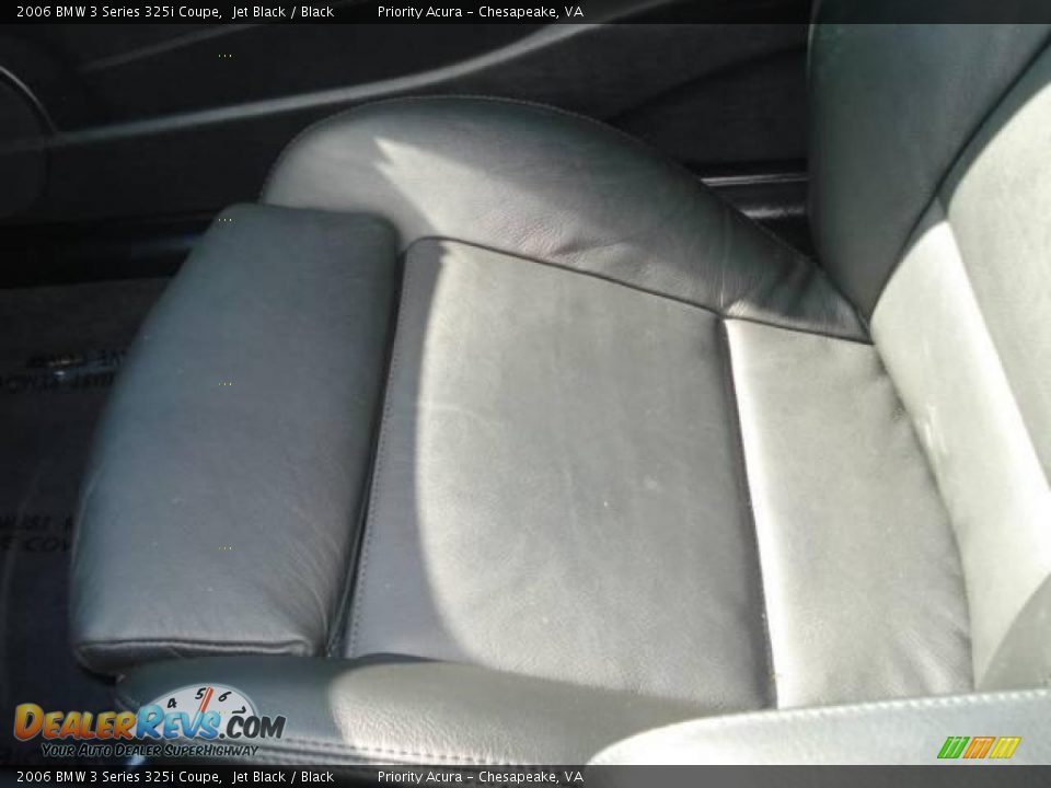 2006 BMW 3 Series 325i Coupe Jet Black / Black Photo #18