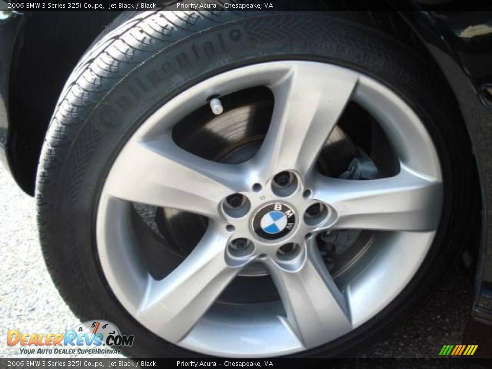2006 BMW 3 Series 325i Coupe Jet Black / Black Photo #22