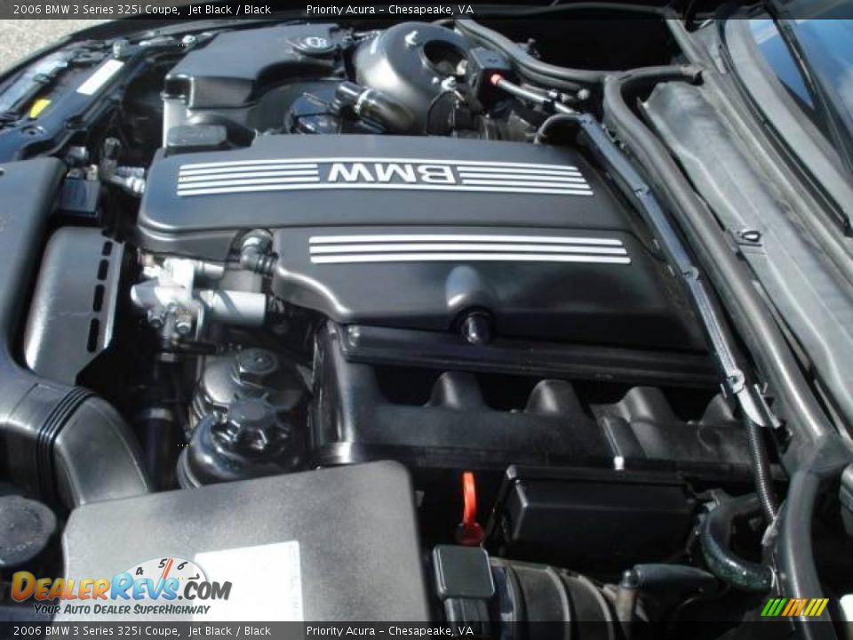 2006 BMW 3 Series 325i Coupe Jet Black / Black Photo #25