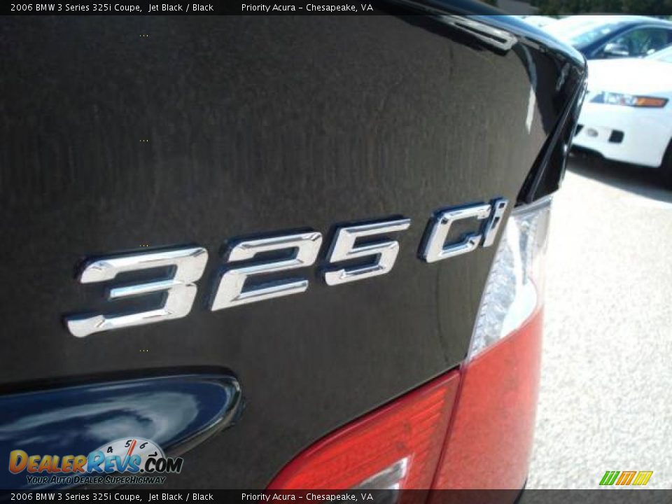 2006 BMW 3 Series 325i Coupe Jet Black / Black Photo #31