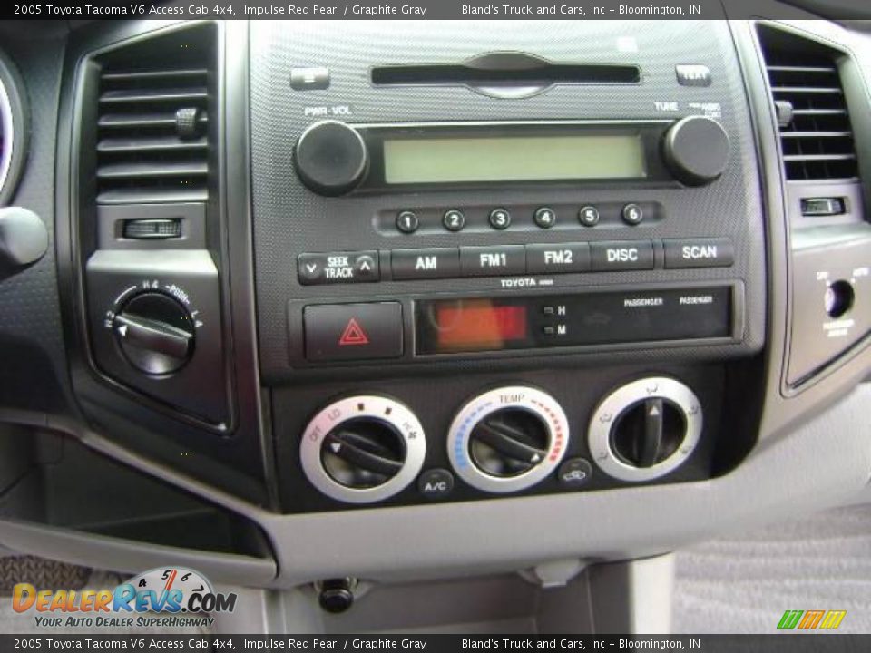 2005 Toyota Tacoma V6 Access Cab 4x4 Impulse Red Pearl / Graphite Gray Photo #19