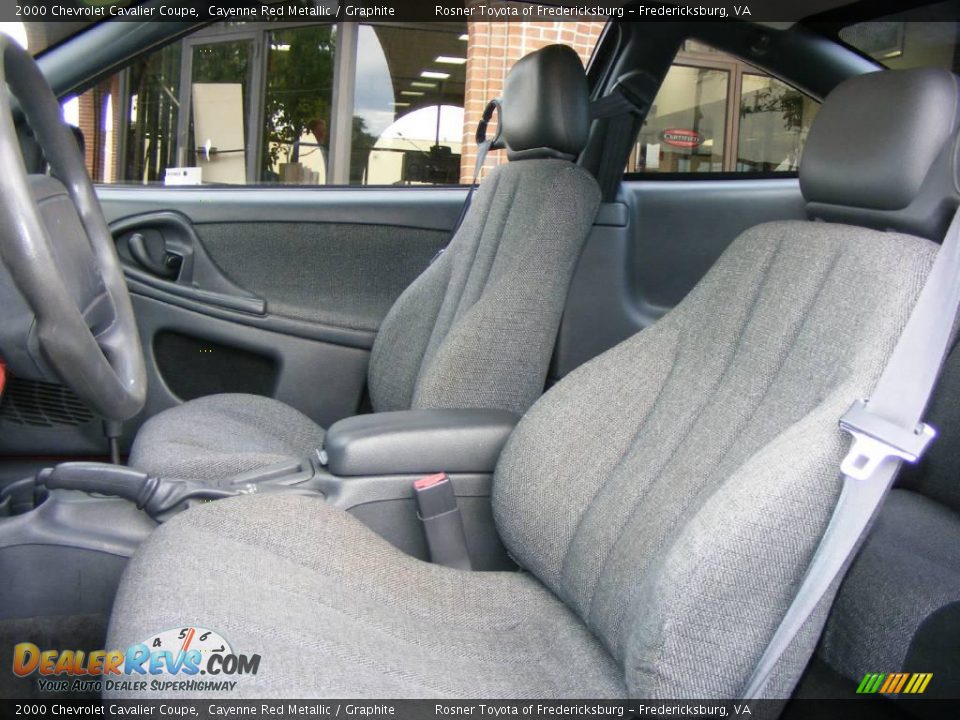 2000 Chevrolet Cavalier Coupe Cayenne Red Metallic / Graphite Photo #6