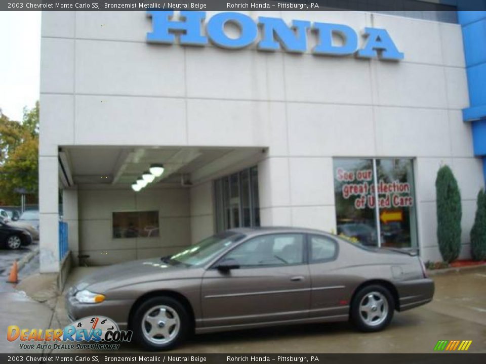2003 Chevrolet Monte Carlo SS Bronzemist Metallic / Neutral Beige Photo #1