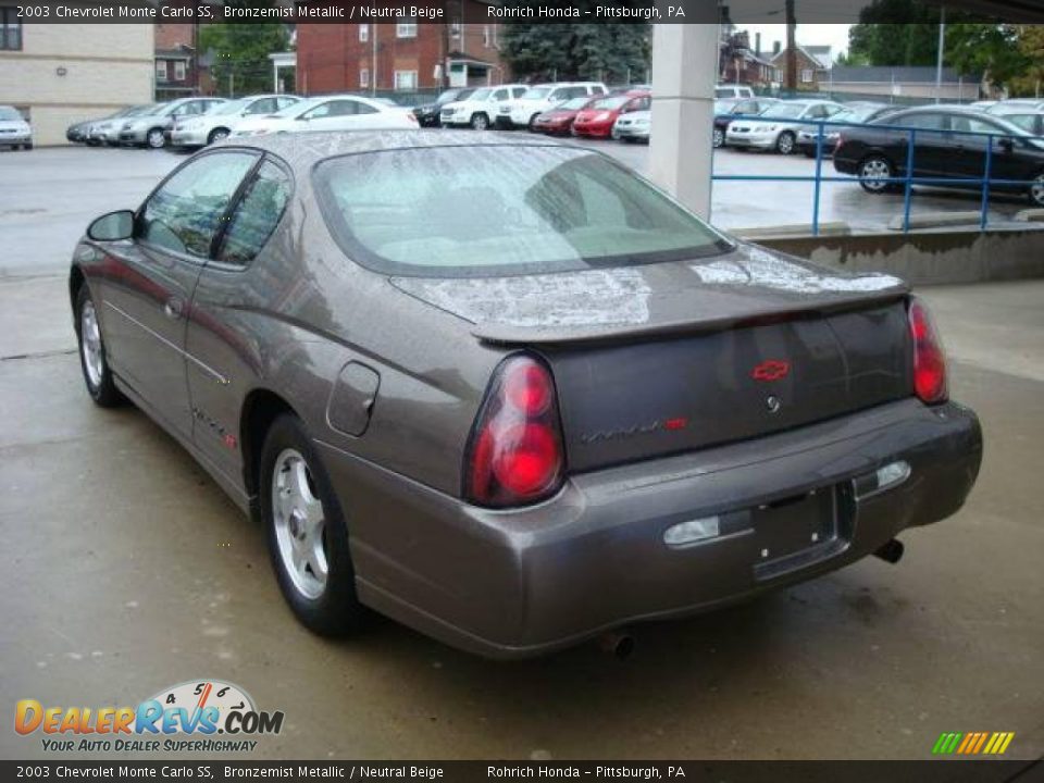 2003 Chevrolet Monte Carlo SS Bronzemist Metallic / Neutral Beige Photo #2
