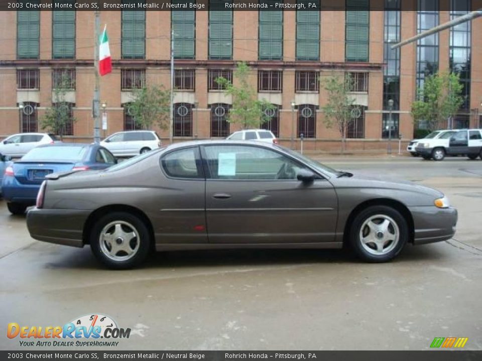 2003 Chevrolet Monte Carlo SS Bronzemist Metallic / Neutral Beige Photo #5