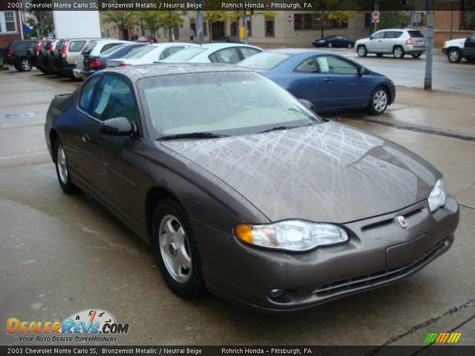 2003 Chevrolet Monte Carlo SS Bronzemist Metallic / Neutral Beige Photo #6