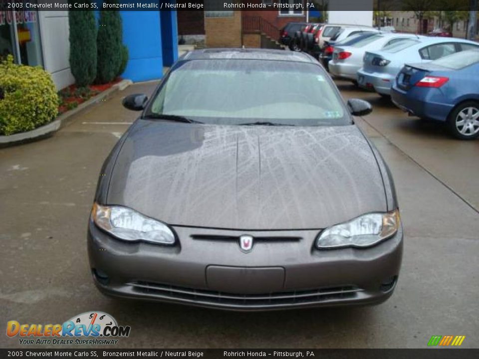 2003 Chevrolet Monte Carlo SS Bronzemist Metallic / Neutral Beige Photo #7