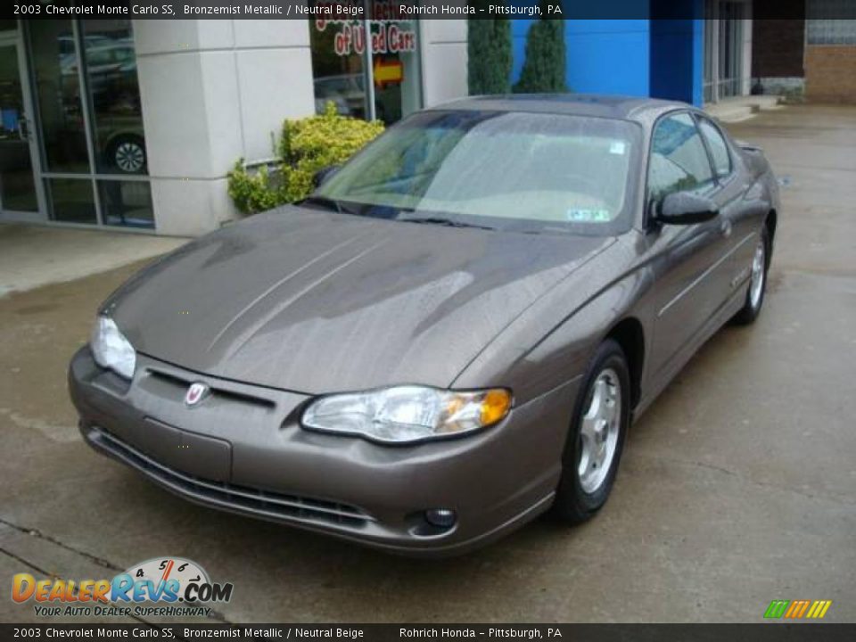 2003 Chevrolet Monte Carlo SS Bronzemist Metallic / Neutral Beige Photo #8
