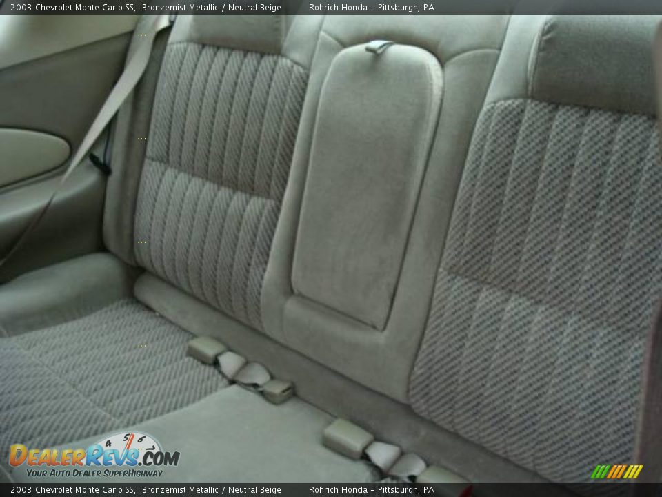 2003 Chevrolet Monte Carlo SS Bronzemist Metallic / Neutral Beige Photo #11