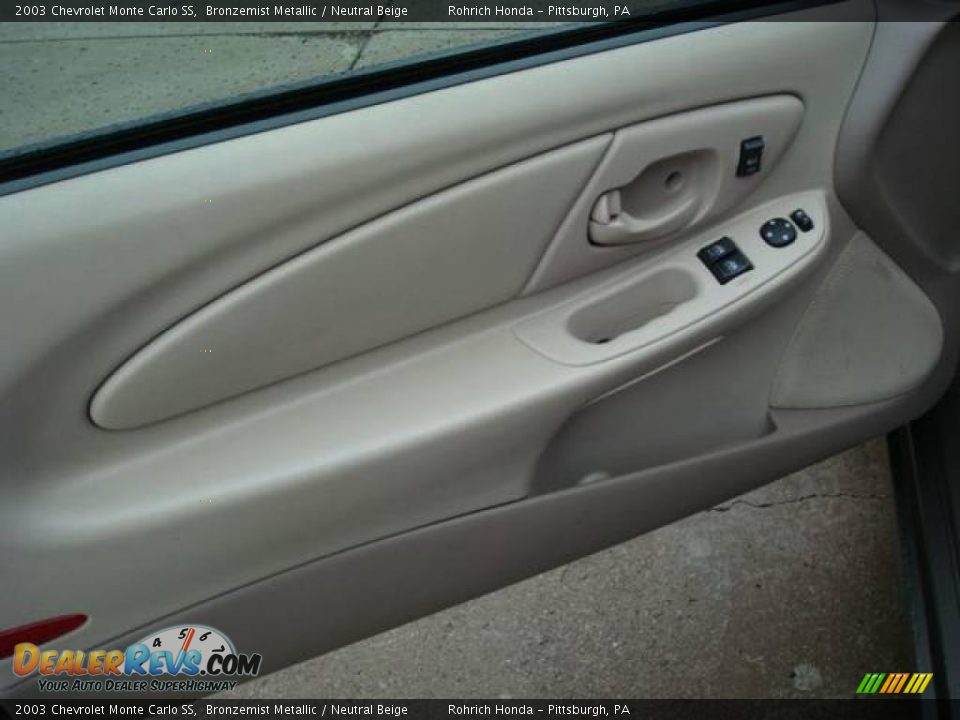 2003 Chevrolet Monte Carlo SS Bronzemist Metallic / Neutral Beige Photo #13