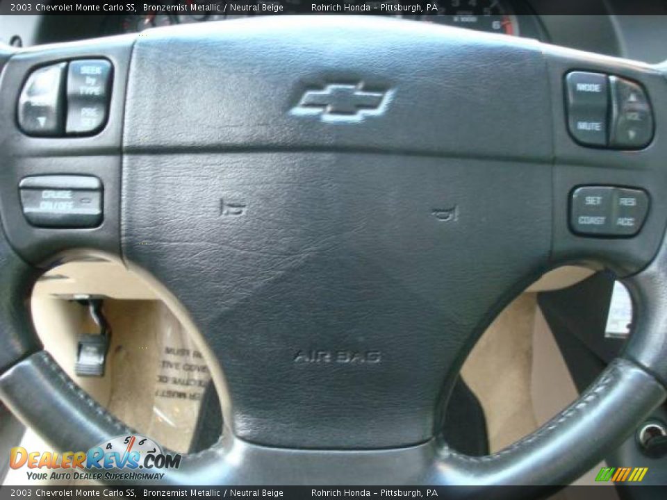 2003 Chevrolet Monte Carlo SS Bronzemist Metallic / Neutral Beige Photo #15