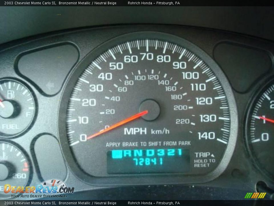 2003 Chevrolet Monte Carlo SS Bronzemist Metallic / Neutral Beige Photo #20