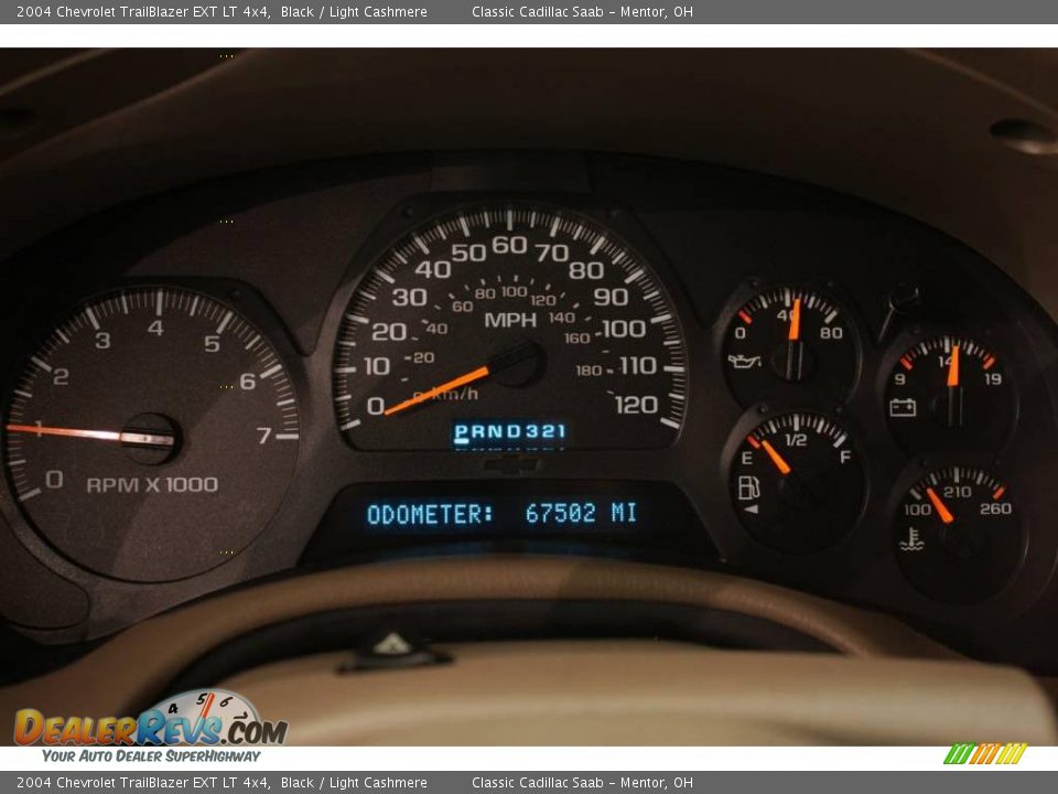 2004 Chevrolet TrailBlazer EXT LT 4x4 Black / Light Cashmere Photo #11