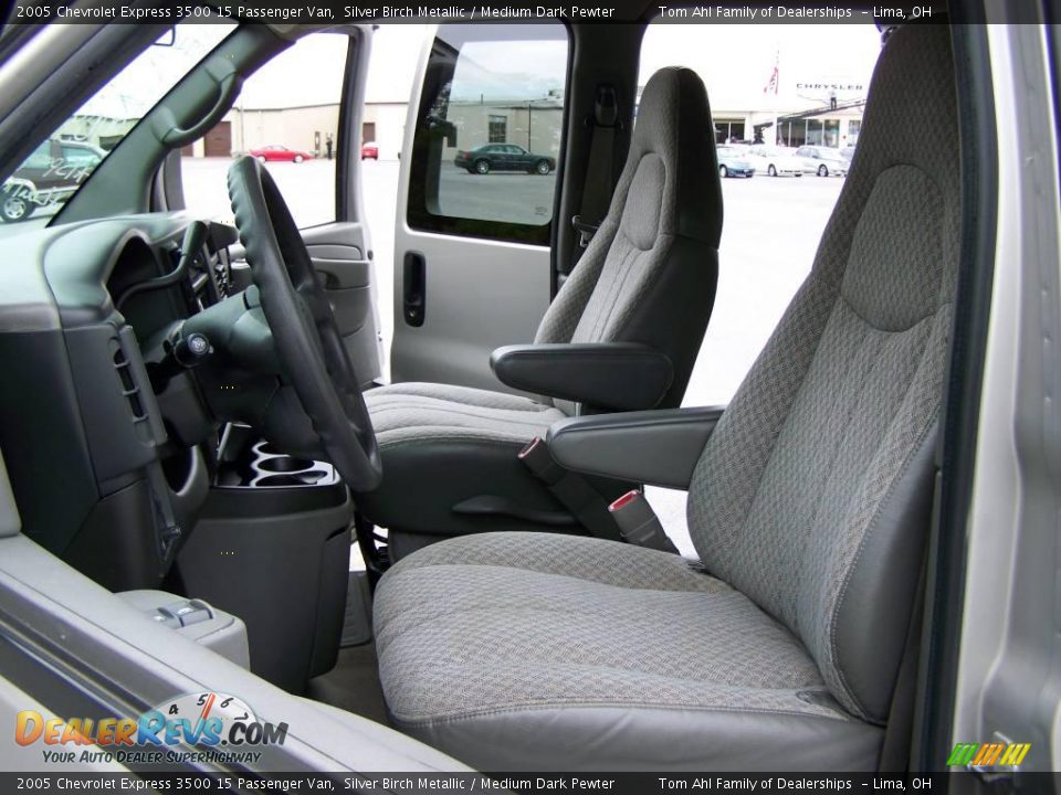 2005 Chevrolet Express 3500 15 Passenger Van Silver Birch Metallic / Medium Dark Pewter Photo #7