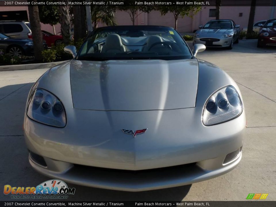 2007 Chevrolet Corvette Convertible Machine Silver Metallic / Titanium Photo #2