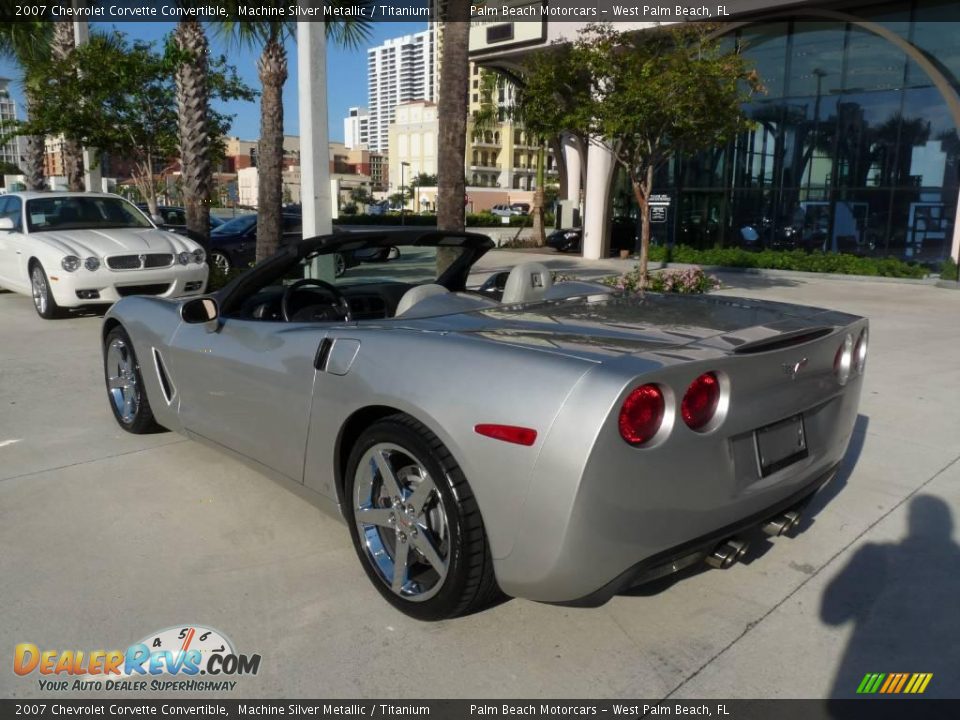 2007 Chevrolet Corvette Convertible Machine Silver Metallic / Titanium Photo #4