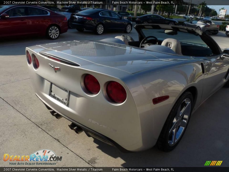 2007 Chevrolet Corvette Convertible Machine Silver Metallic / Titanium Photo #6