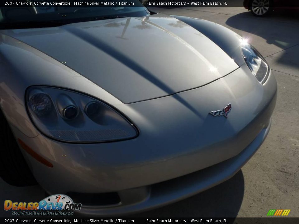 2007 Chevrolet Corvette Convertible Machine Silver Metallic / Titanium Photo #8
