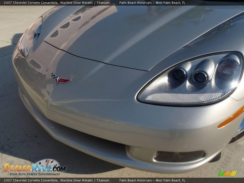 2007 Chevrolet Corvette Convertible Machine Silver Metallic / Titanium Photo #9