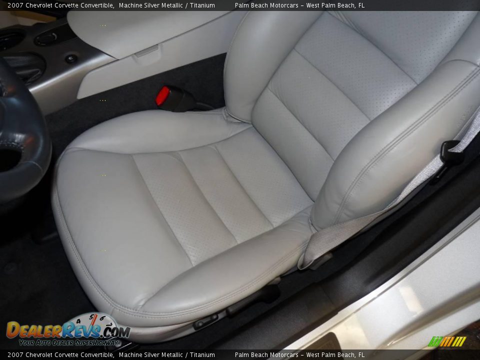2007 Chevrolet Corvette Convertible Machine Silver Metallic / Titanium Photo #19