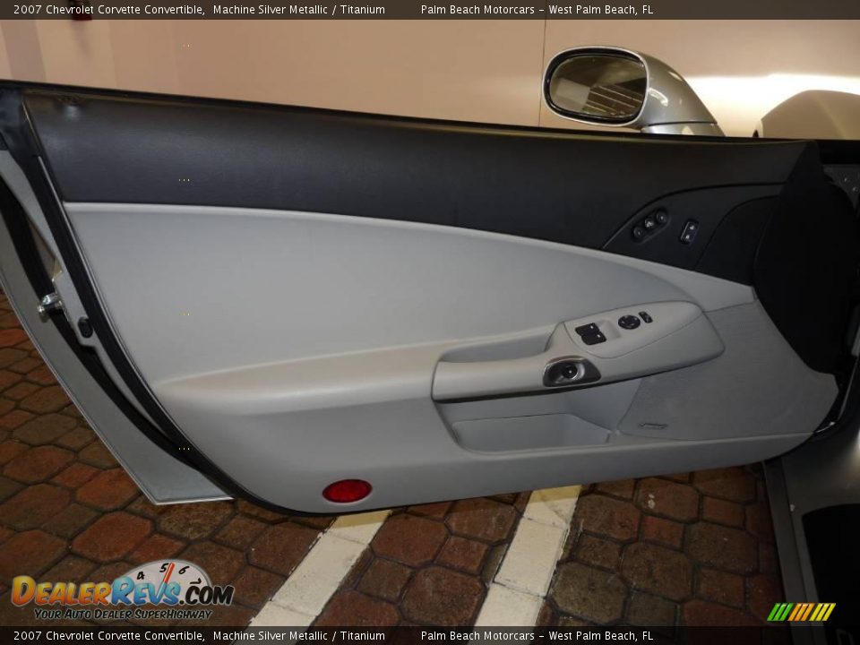 2007 Chevrolet Corvette Convertible Machine Silver Metallic / Titanium Photo #20