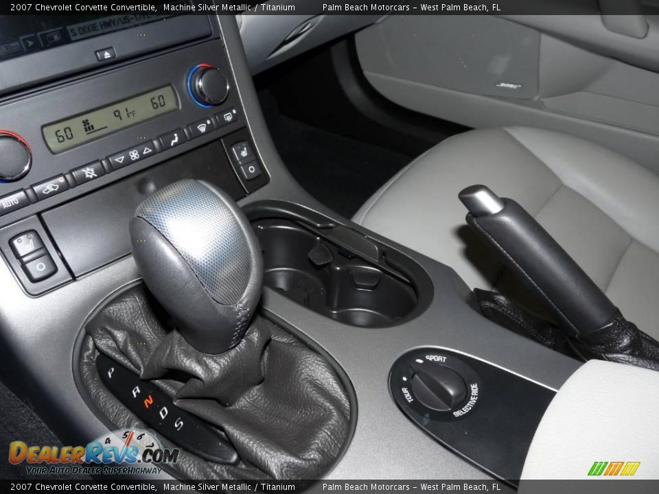 2007 Chevrolet Corvette Convertible Machine Silver Metallic / Titanium Photo #28