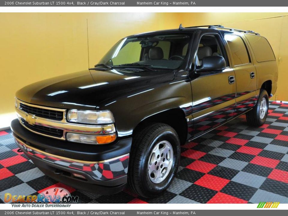 2006 Chevrolet Suburban LT 1500 4x4 Black / Gray/Dark Charcoal Photo #3