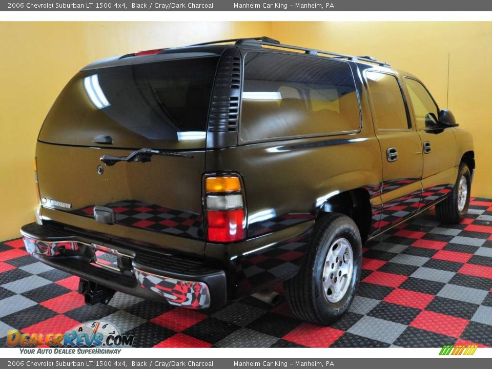 2006 Chevrolet Suburban LT 1500 4x4 Black / Gray/Dark Charcoal Photo #6