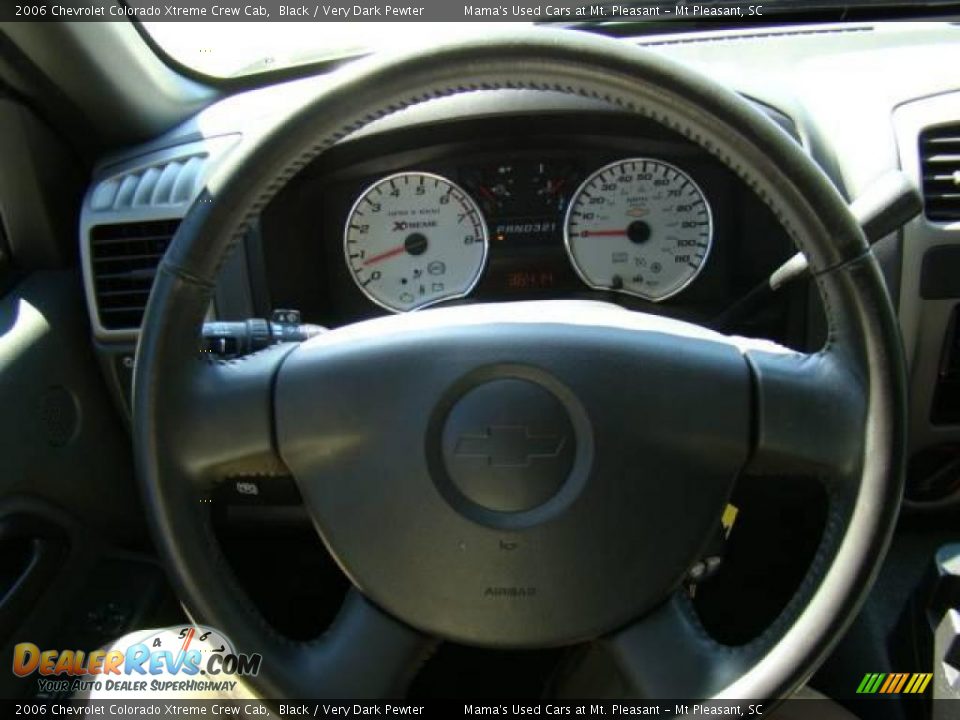 2006 Chevrolet Colorado Xtreme Crew Cab Black / Very Dark Pewter Photo #17